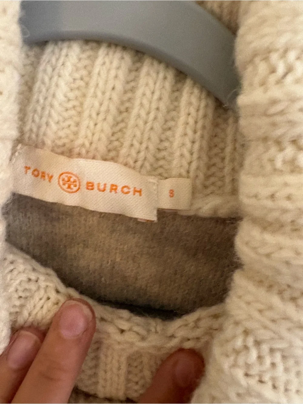 TORY BURCH | Alpaca Wool Cable Knit Turtleneck Sweater